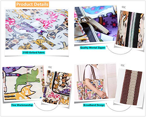 Couragejoy Foldable Waterproof Reusable Grocery Bags - Heavy Duty Tote