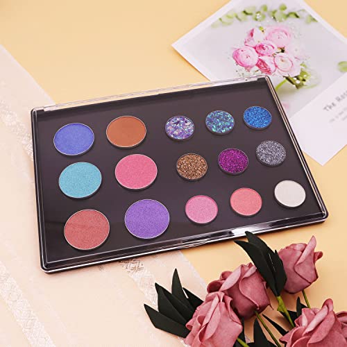 XL Magnetic Makeup Palette with Clear Top - Portable Eyeshadow Organizer