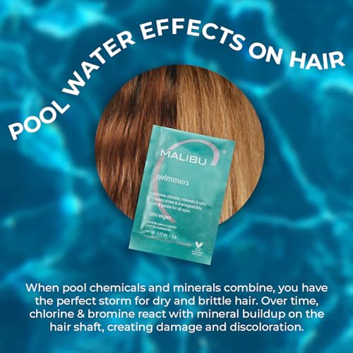 Malibu C Swimmers Wellness Hair Remedy Treatment - 3 Packets