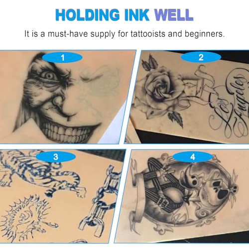 Emalla 8Pcs 3MM Silicone Tattoo Practice Skin for Artists