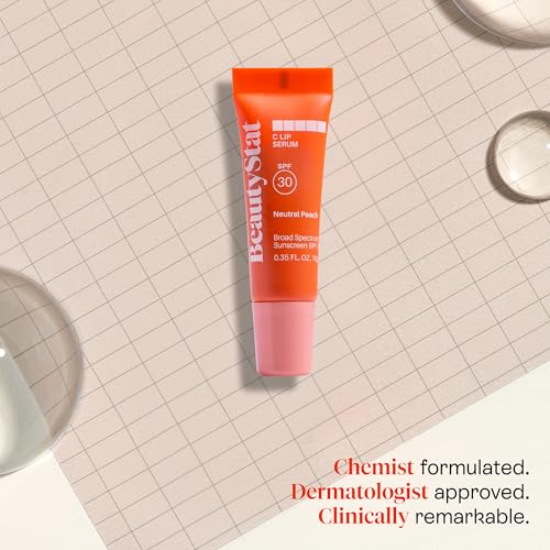 Beautystat Vitamin C Lip Serum - Neutral Peach, 0.35 Fl Oz | Skin & Lip Care