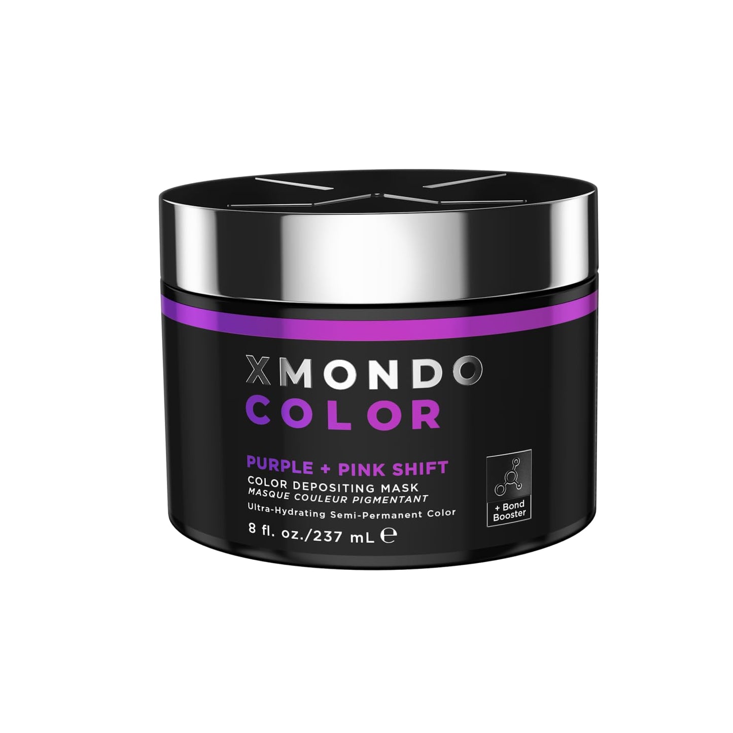 XMONDO Color Amber Depositing Hair Mask - Vegan Semi-Permanent Orange Red Dye | 8 Fl Oz, Infused with Bond Booster & Hyaluronic Acid