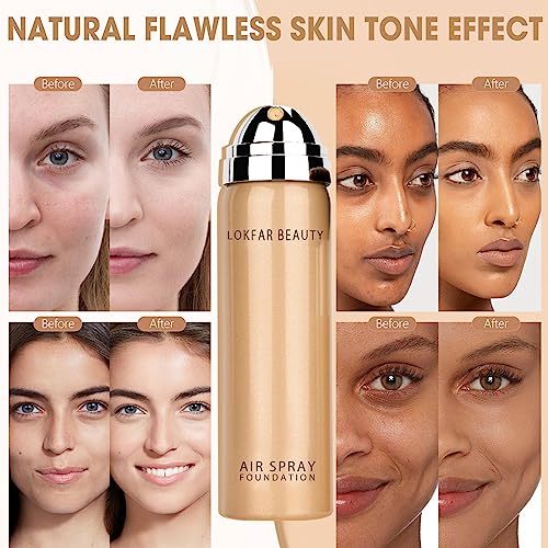 LOKFAR AirBrush Foundation Spray #04 Buff Beige - Full Coverage