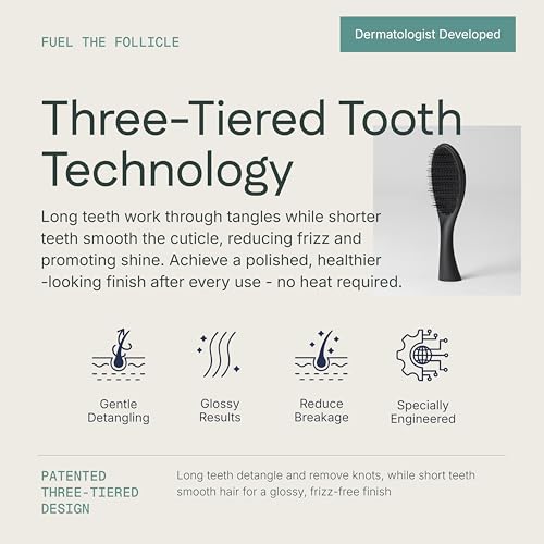 KeraFactor KeraSmooth Detangling Brush for Fine and Thinning Hair