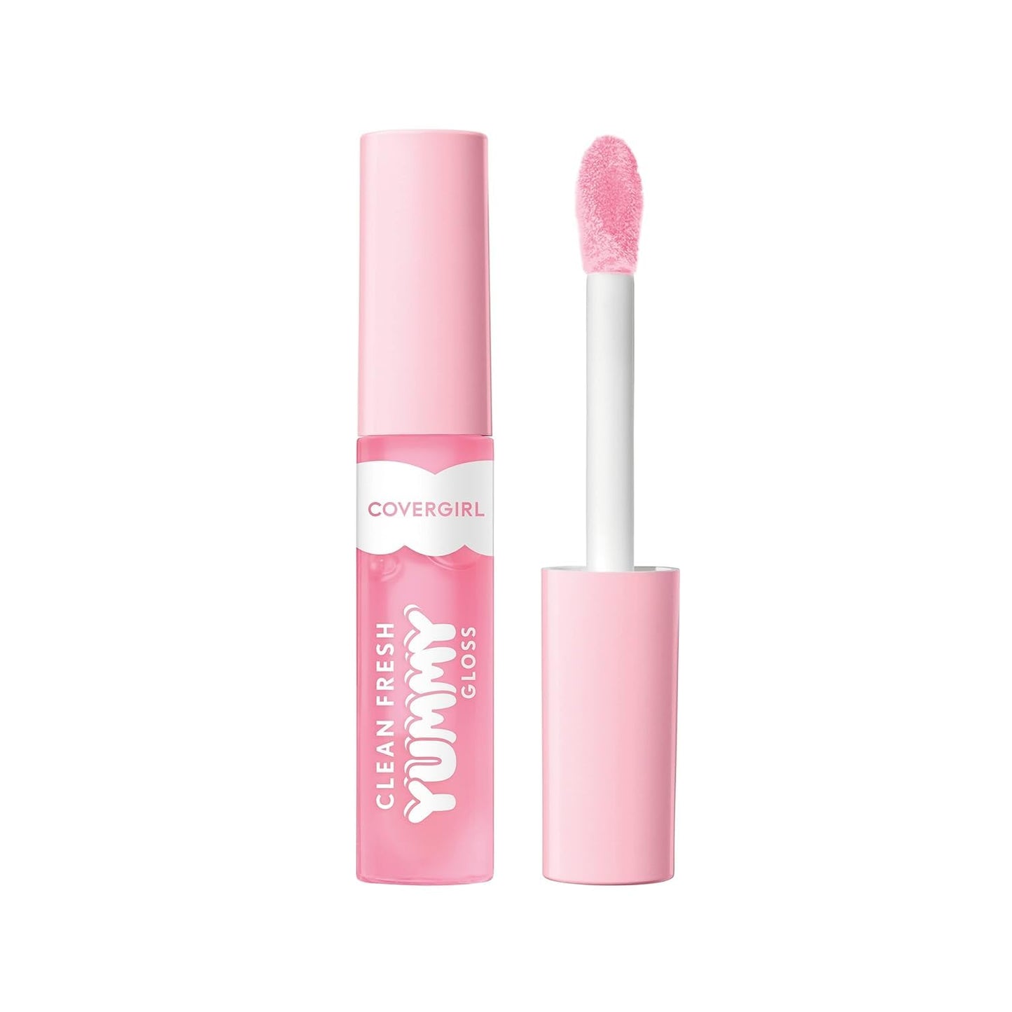 COVERGIRL Clean Fresh Lip Gloss - Sheer Vegan Formula in 150 Sugar Poppy | 0.33 fl oz Natural Scent