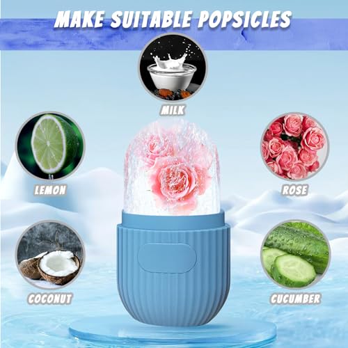 Joyeee Ice Face Roller - Silicone Skin Care Tool for Puffiness Relief