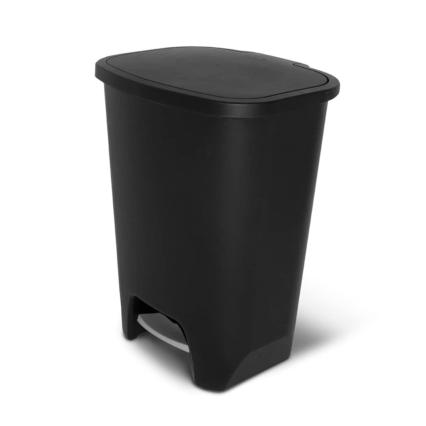 Glad 20 Gallon Trash Can - Clorox Odor Protection | Hands-Free Step-On Design, Black