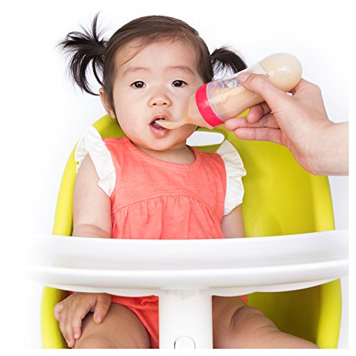 Nuby Silicone Squeeze Feeder with Spoon & Cover - Assorted Colors