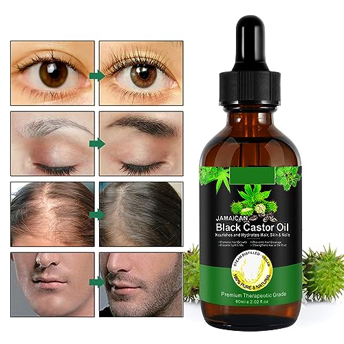 Organic Jamaican Black Castor Oil - Cold Pressed for Hair & Skin Care
