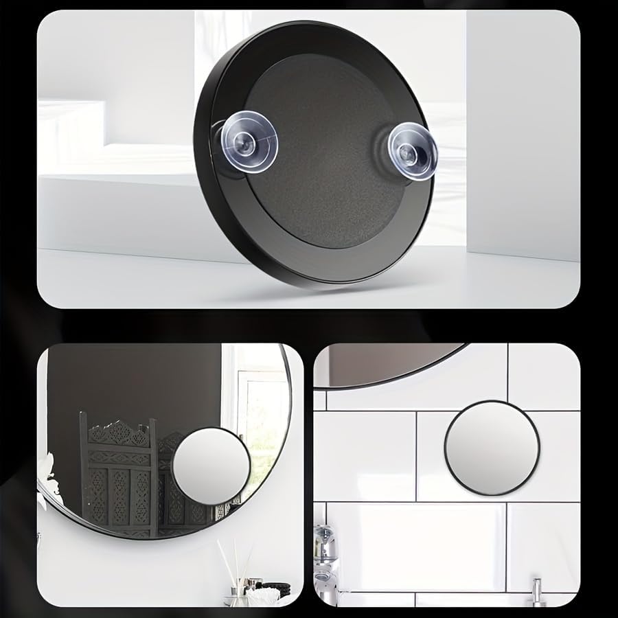 50X Magnifying Makeup Mirror - 3.5 Inch Compact Round Design with 2 Suction Cups | Perfect for Eyebrow Tweezing, Blemish Removal, Beard Grooming