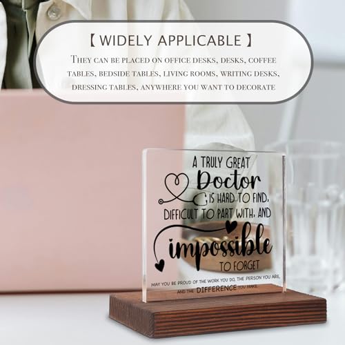 Acrylic Doctor Desk Sign - Unique Office Decor Gift