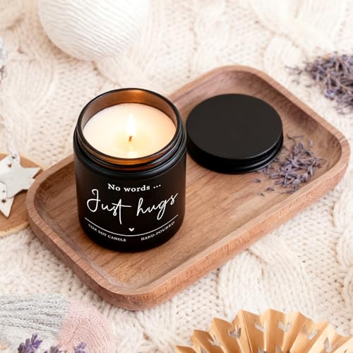 No Words Just Hugs Candle - Lavender Scented Sympathy Gift