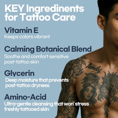 Afterology Unscented Tattoo Soap for Aftercare - 3.38 fl. oz (1 Count)