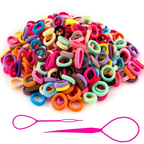 420 Pcs Baby Hair Ties - Soft No Damage Elastic Bands for Kids