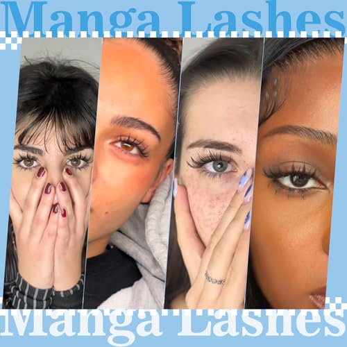 KevKev Fairy Manga Lash Clusters Kit Anime Eyelash Extensions with Spikes - Variation 01