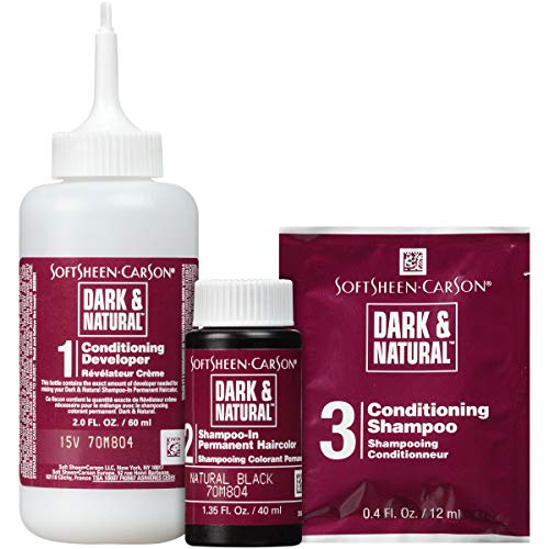 SoftSheen-Carson Dark & Natural Hair Color for Men - Jet Black, 5 Minute Gray Coverage