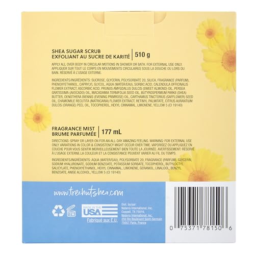Tree Hut Dewy Daisy Skincare Gift Set - Exfoliating Scrub & Hydrating Spray