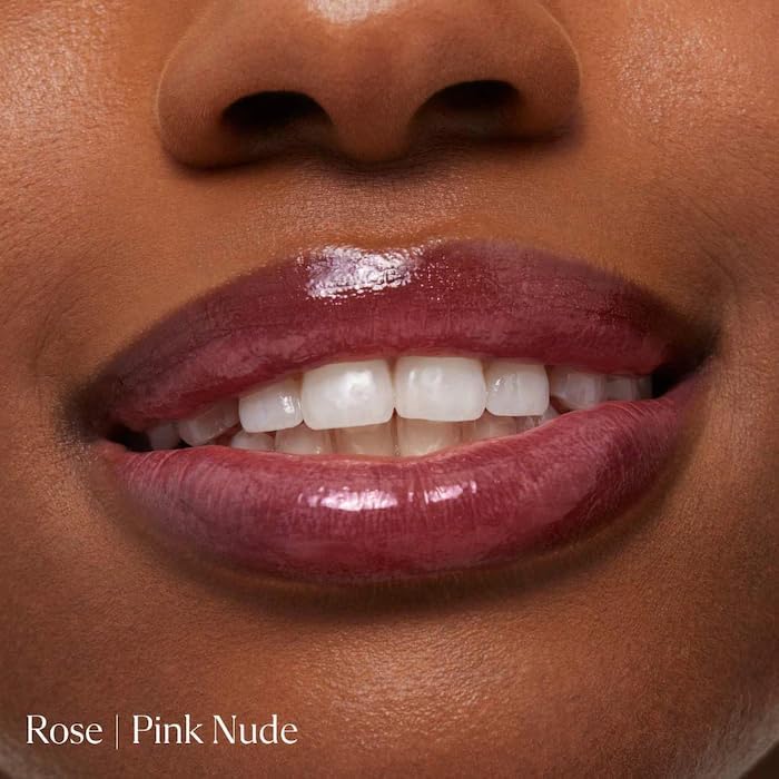 Lassi Lips Staining Lip Oil - Long-Lasting Moisturizing Rose Pink Nude | 0.14 oz with Mango Seed Oil & Vitamin E