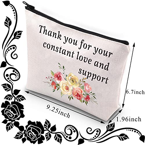 Grandma of the Bride Makeup Bag - Canvas Travel Cosmetic Pouch Gift
