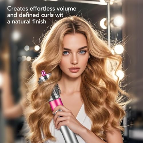 DaroeDiy Large Rose Round Volumizing Brush for Airwrap HS01/HS05 – Root Lift & Fast Drying
