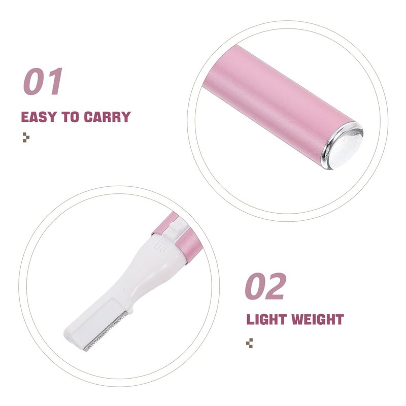 minkissy Women Electric Eyebrow Trimmer Facial Hair Remover Lightweight Portable Electric Razor for Precise Shaping and Body Hair Grooming