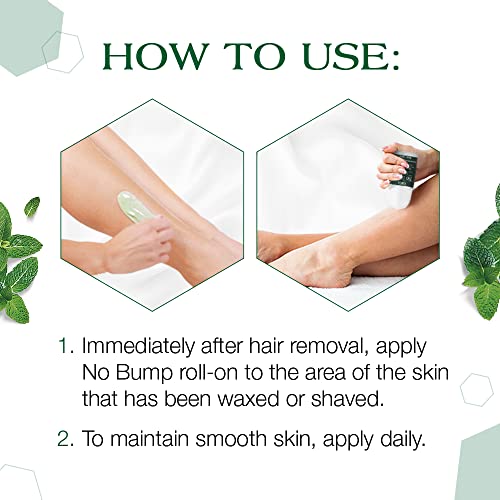 GIGI No Bump Roll-On ? Ingrown Hair Treatment & Razor Bumps Remover for Women, Exfoliating BHA Salicylic Acid Skin Smoothing Gel Roller, Post Wax Care, 2 fl oz
