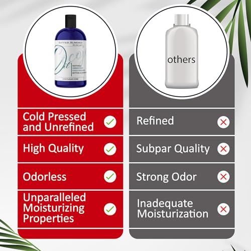 Dr Joe Lab Bitter Almond Oil - 8 Fl Oz Pure Cold Pressed Vegan