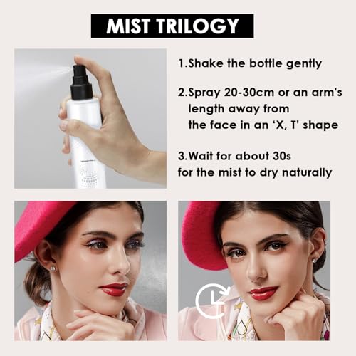 LingHaoLH 2PCS Makeup Setting Spray Set A - Long Lasting, Waterproof & Hydrating