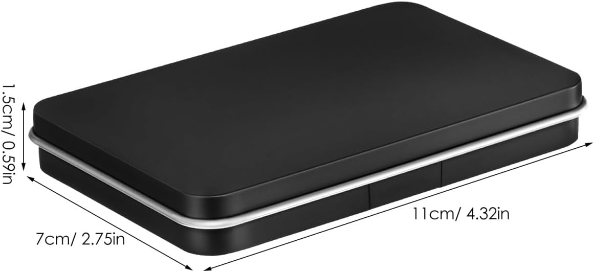 Empty Eyeshadow Palette with Mirror - 2 Pcs Travel Makeup Box | Compact Cosmetic Case 4.33x2.75x0.59 In