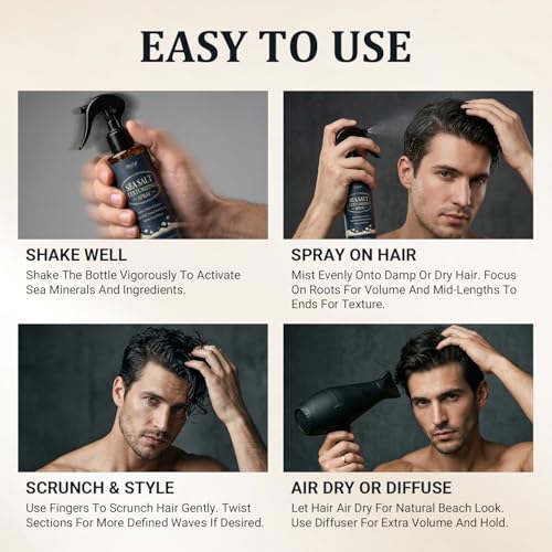 Sea Salt Spray for Fine Hair - Texturizing Volume & Thickening