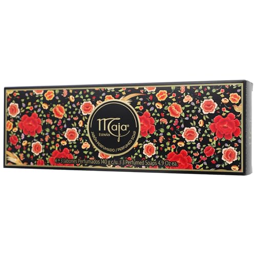 Maja Classic Soap Set - 3 x 140g Moisturizing Soaps with Floral Scent