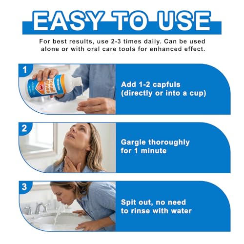 Alcohol-Free Tonsil Mouthwash for Deep Oral Care, 300ML