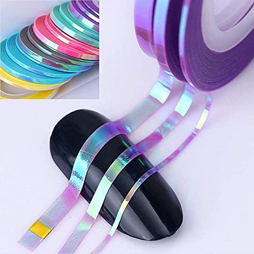 18Pcs Nail Art Striping Tape Set for Manicure & Nail Decoration