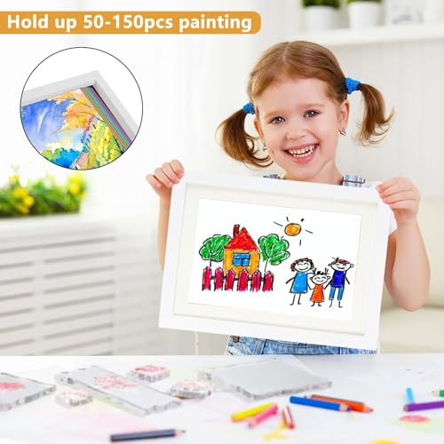 Kids A4 Art Frame - Front Opening, Holds 150 Artworks, Multi-Display