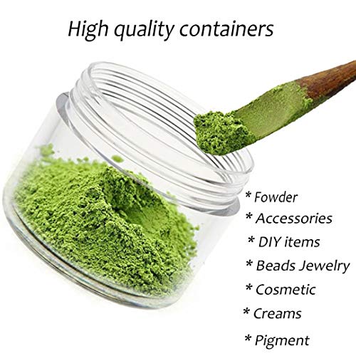 ZEJIA 5 Gram White Sample Containers with Lids - Travel Size Jars