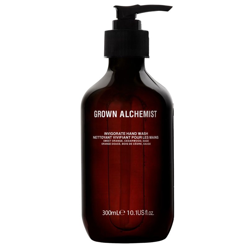 Grown Alchemist Invigorate Hand Wash - Aloe & Sweet Orange Liquid Soap | 300mL Moisturizing Gel Cleanser