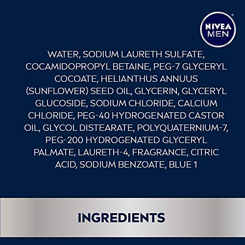 NIVEA MEN Sport Body Wash 16.9 Fl Oz Pack of 2 Revitalizing Minerals 3-in-1