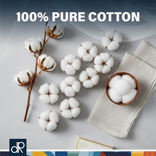 DecorRack 3 Pack Mini Cotton Balls - 900 Count, Soft & Absorbent