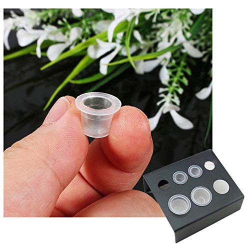 Disposable Tattoo Ink Cups - 300PCS Medium 14mm Plastic Caps
