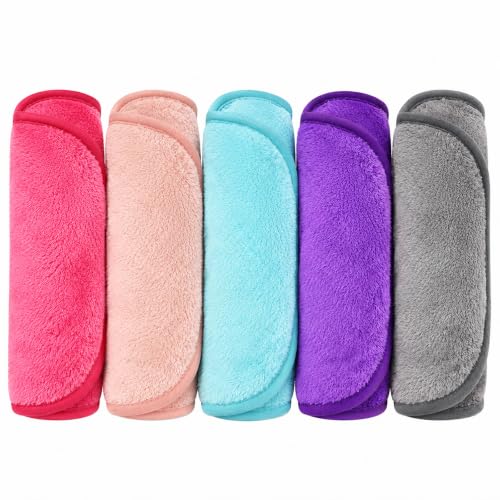 Puomue 5 Pack Ultra Soft Microfiber Makeup Remover Cloths