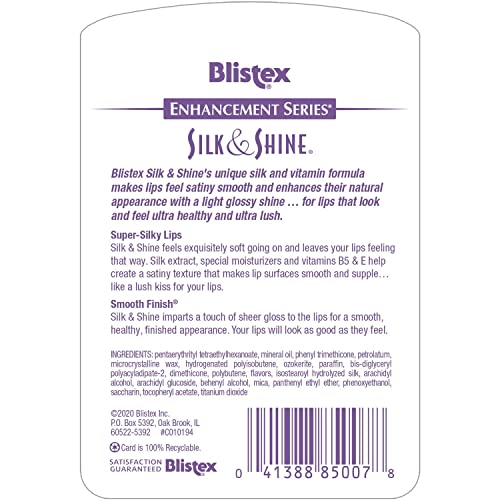 Blistex Silk & Shine Lip Moisturizer - Pack of 4, 0.13 oz