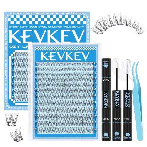 Natural Wispy Lash Clusters Kit - KevKev Wispy02 (8-16mm)