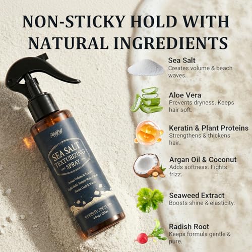 Sea Salt Spray for Fine Hair - Texturizing Volume & Thickening