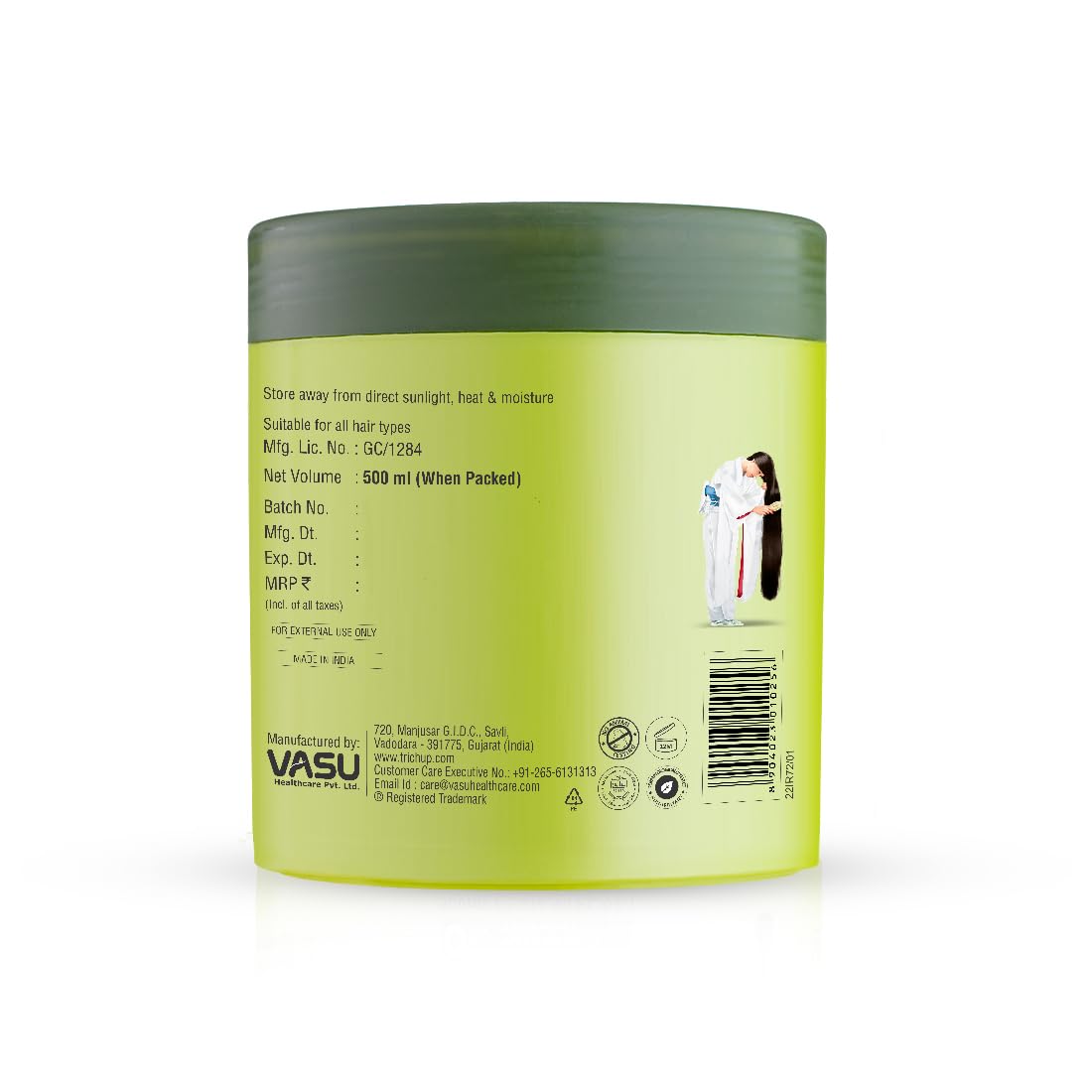 Trichup Keratin Hair Mask - Deep Conditioning Treatment for Dry, Damaged Hair | 500ml | Strengthens & Smooths Frizz