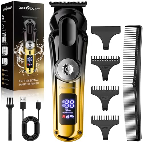 BEAUTYCARE 1 in 1 Beard & Hair Trimmer - Zero Gapped T-Blade Clippers
