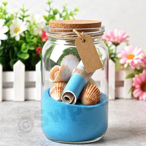 Mini Glass Bottle Kit with Cork Stoppers, Eye Screws, Twine & Labels - DIY Craft Supplies
