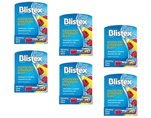 Blistex Raspberry Lemonade Blast Lip Balm - 0.15 oz (Pack of 6)