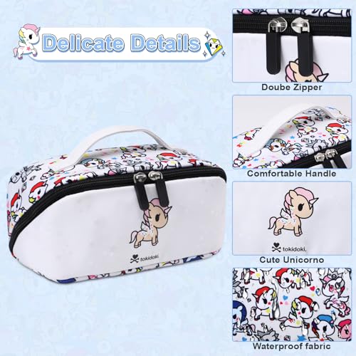 tokidoki Unicorno Large Capacity Makeup Bag - Colorful Beige