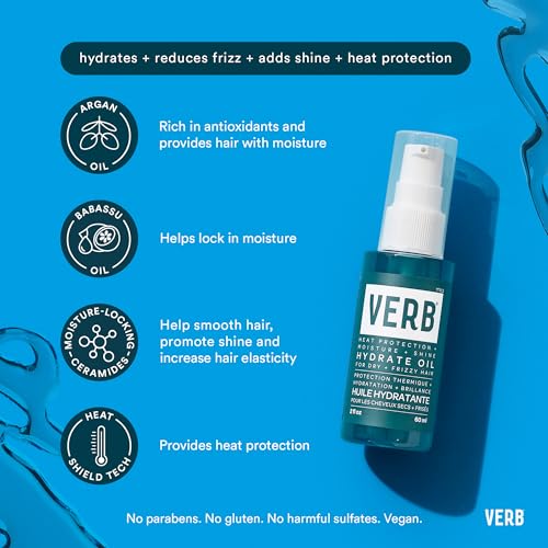 Verb Hydrate Oil | Moisture & Heat Protection for Dry Hair