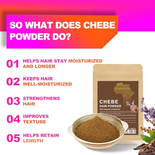 Organic Chebe Powder for Hair Growth - 100g Hair Treatment